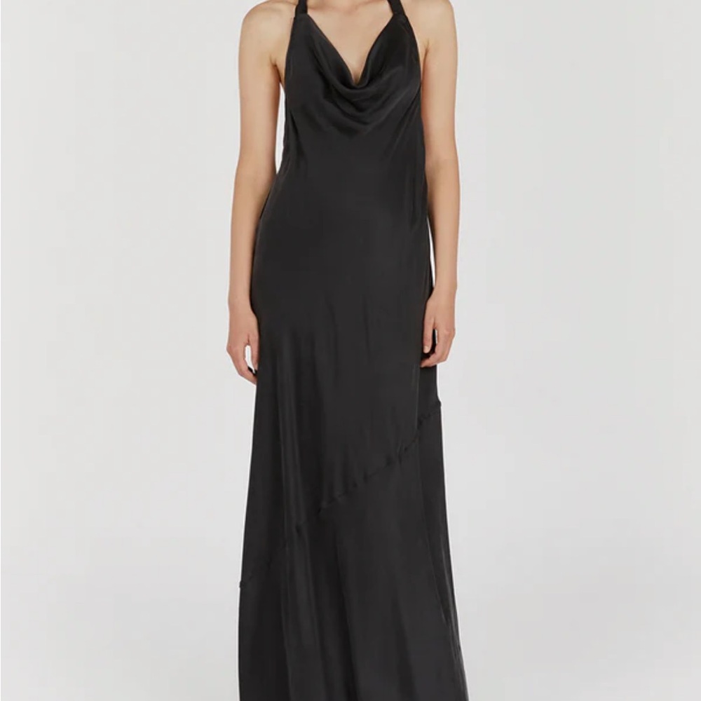 DISSH Aimee Black Halterneck Silk Dress - NWT